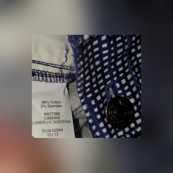 NWT J. Crew Toothpick Jeans, Size 32 ankle - Picture 6 of 8